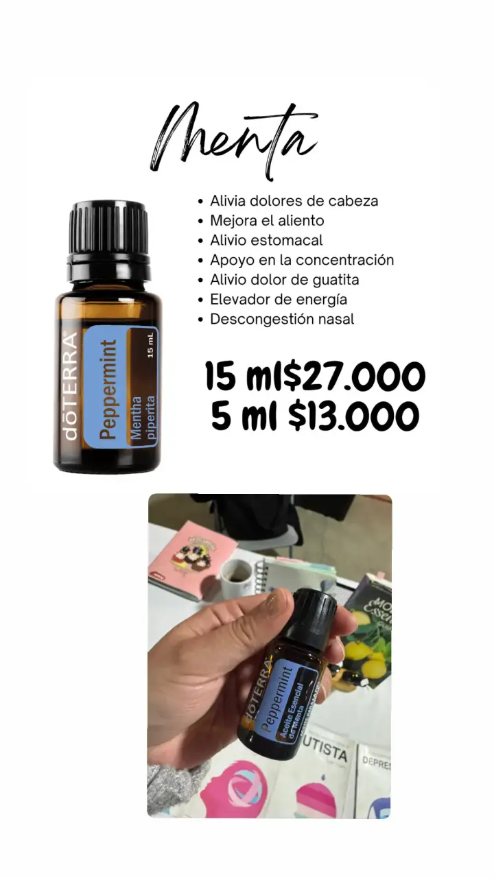 Aceite Esencial de Menta doTERRA 5 ml
