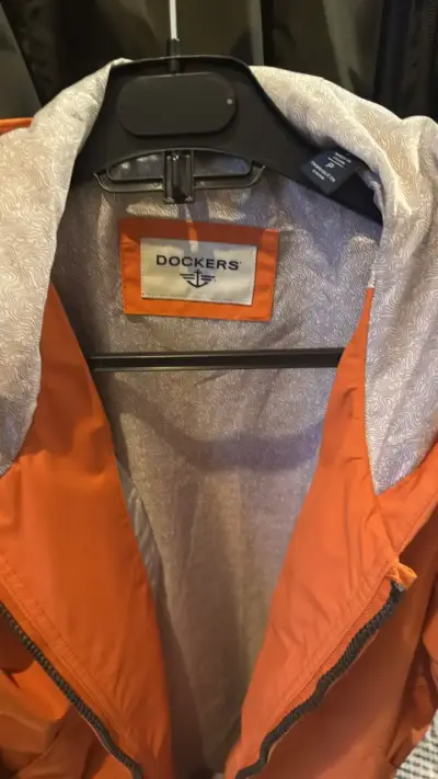 Chaqueta cortaviento naranja para hombre - miniatura 2