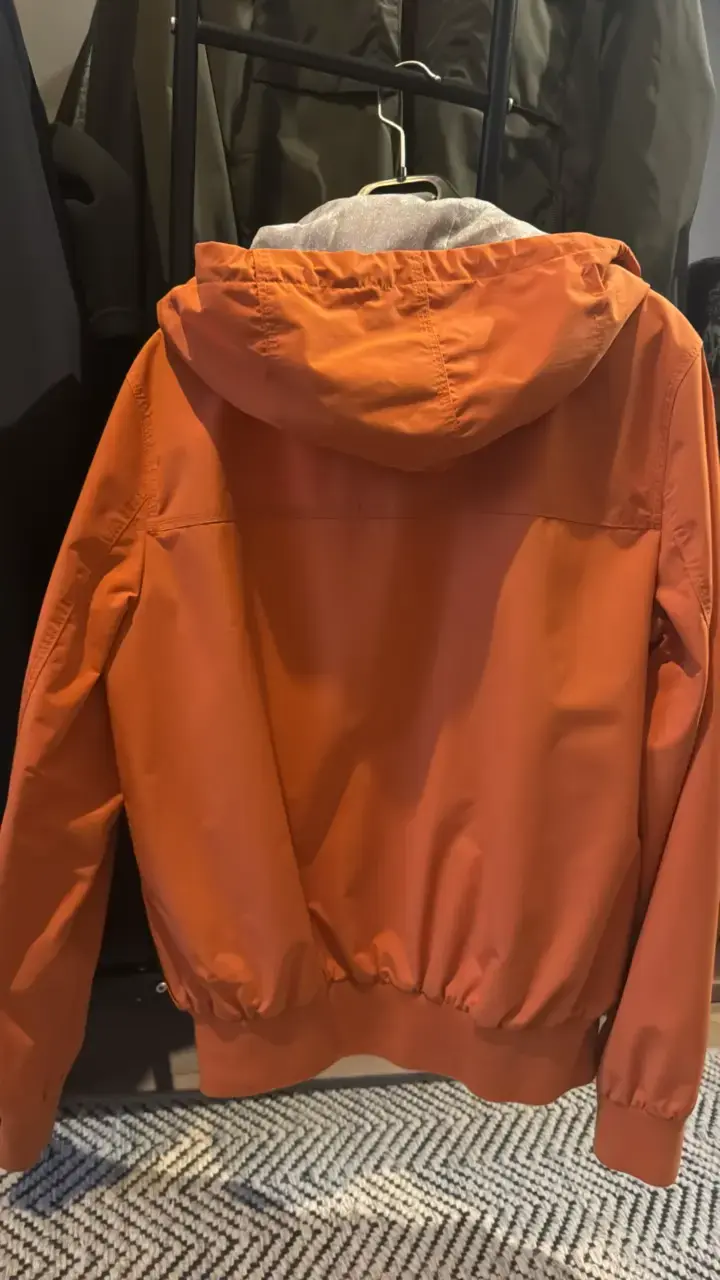 Chaqueta cortaviento naranja para hombre - 3