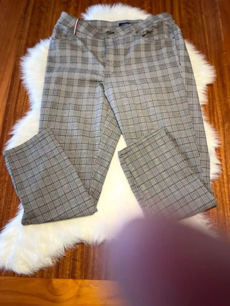 Pantalones de vestir a cuadros para hombre - 1
