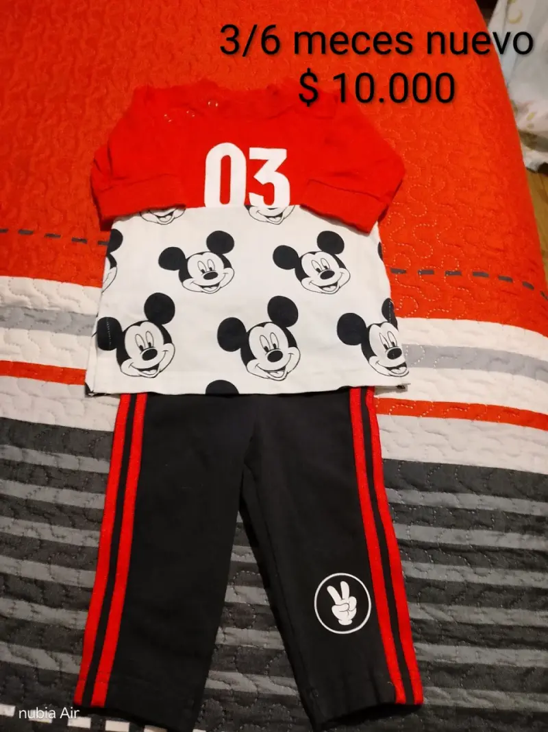 Conjunto de bebé Mickey Mouse 3-6 meses