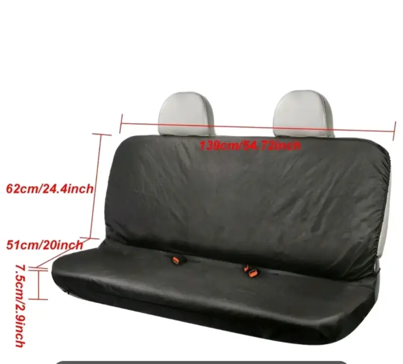 Cubierta protectora para asiento trasero de auto - 3