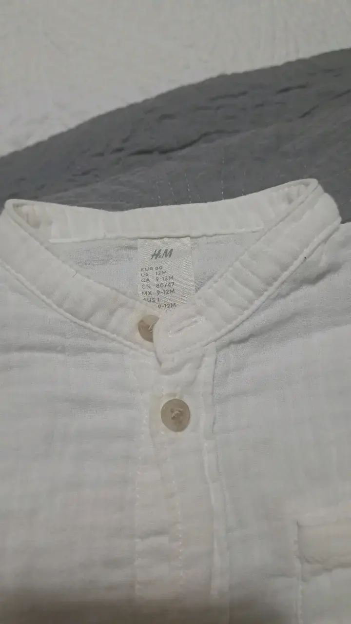 Camisa blanca de algodón para niño - 2