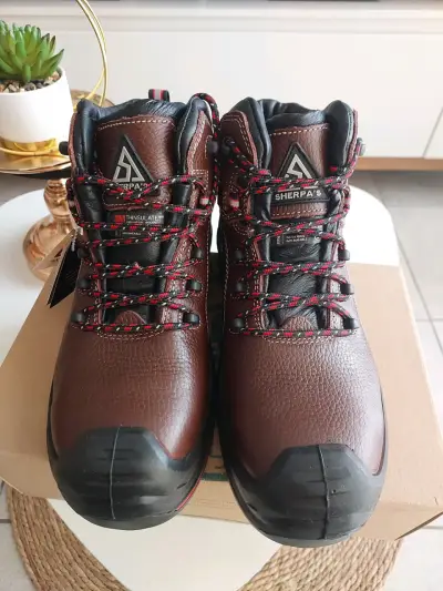 Botas de seguridad marrones con puntera reforzada - miniatura 2