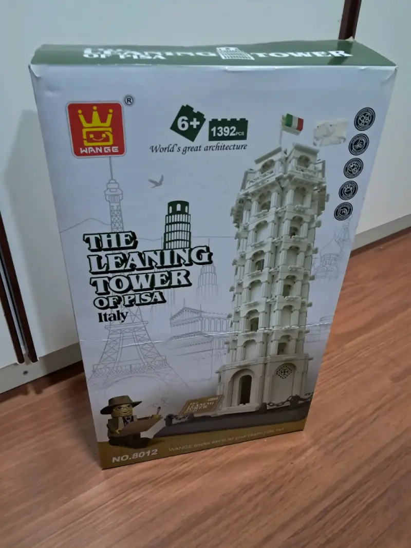 Set de construcción Torre de Pisa 1392 piezas