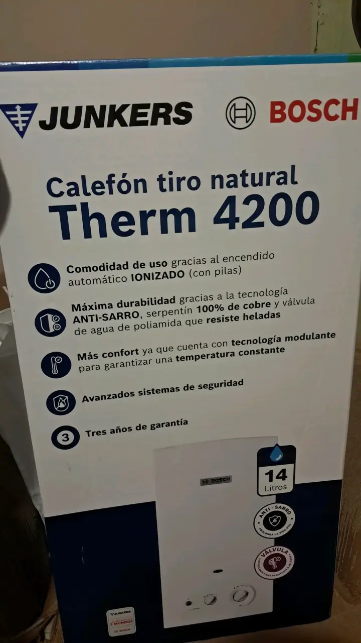 Calefón Junkers Bosch Therm 4200 tiro natural - 5