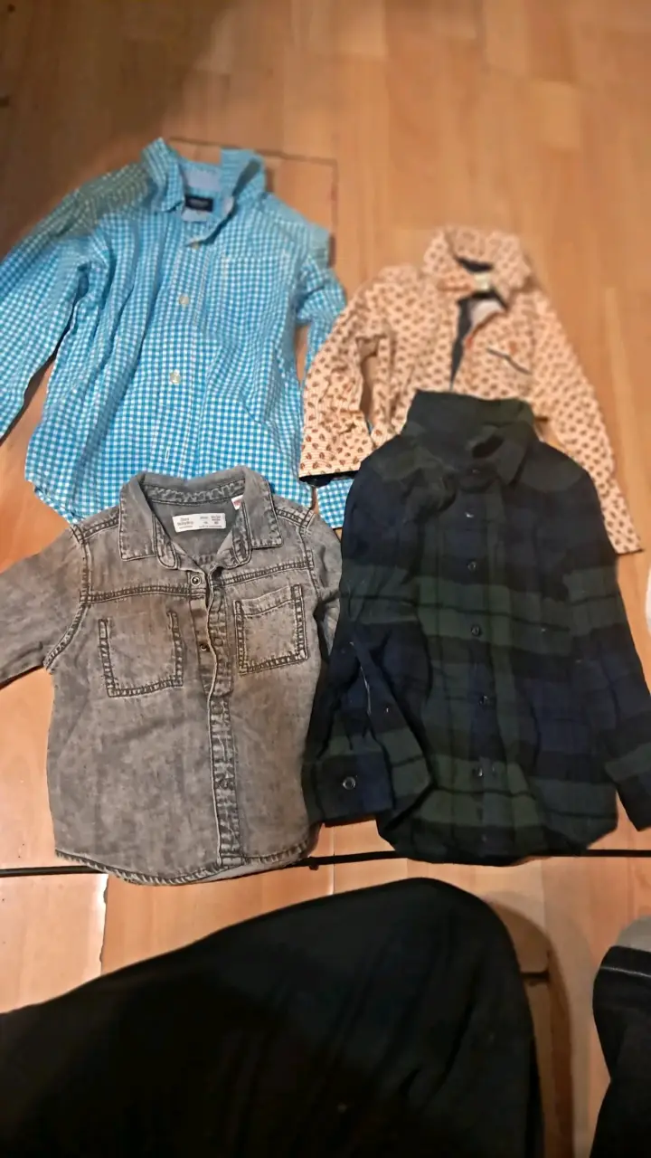 Conjunto de camisas a cuadros para niños - 2
