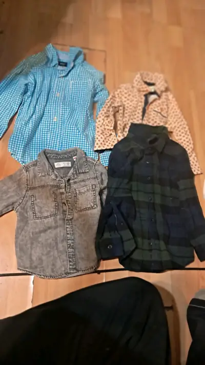 Conjunto de camisas a cuadros para niños - miniatura 2