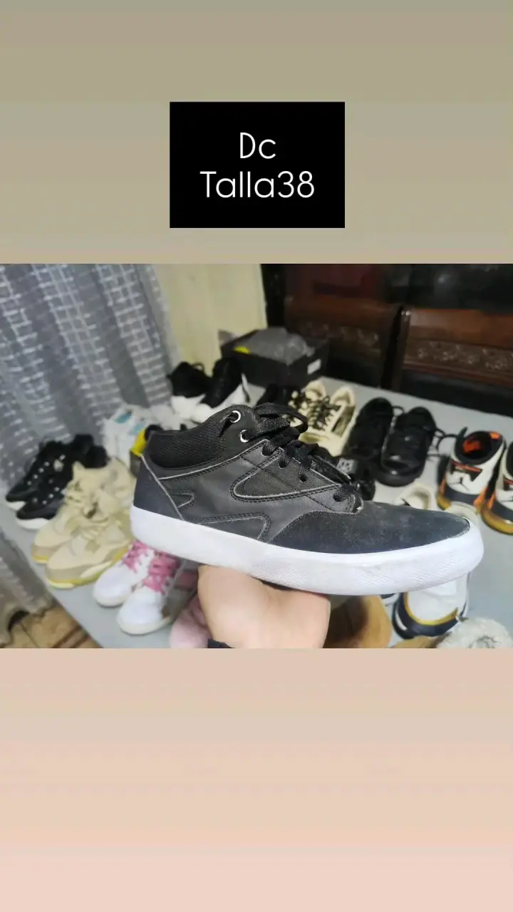 Zapatillas DC negras talla 38