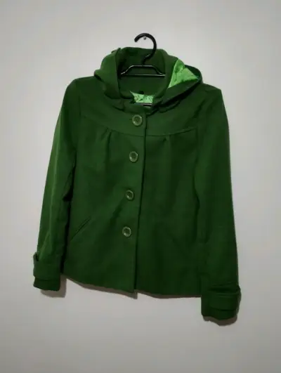 Abrigo verde para mujer - miniatura 1