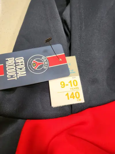 Polerón Niño con capucha PSG oficial azul y rojo - miniatura 3