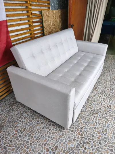 Sofá cama gris 3 posición con diseño moderno - miniatura 5