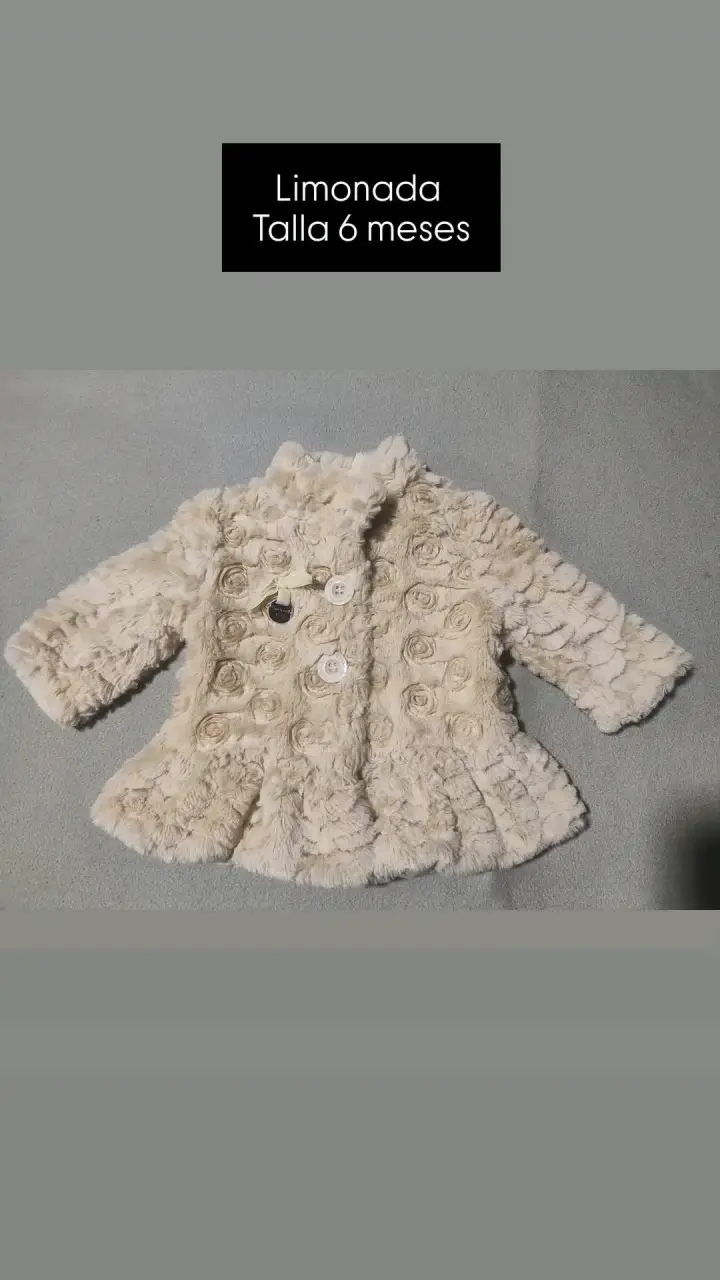 Abrigo de bebé Limonada talla 6 meses