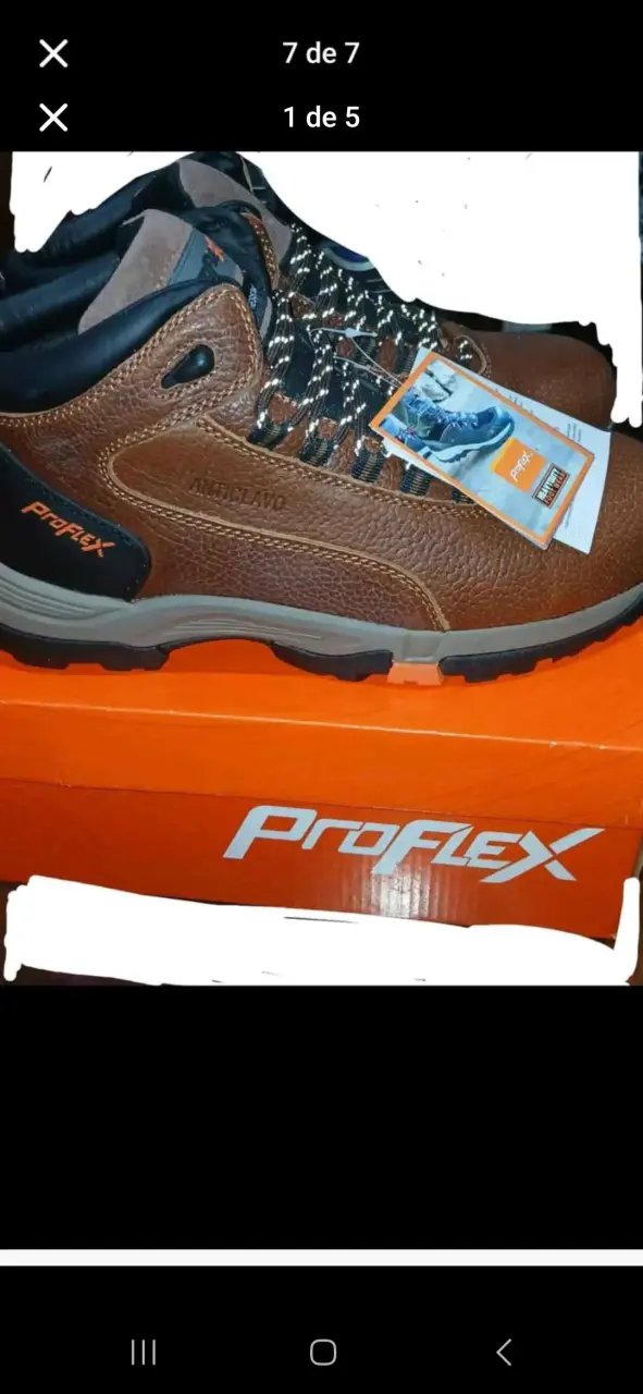Botines de seguridad cuero resistente talla 43 - 2