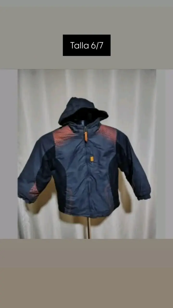Chaqueta impermeable para niño talla 6/7