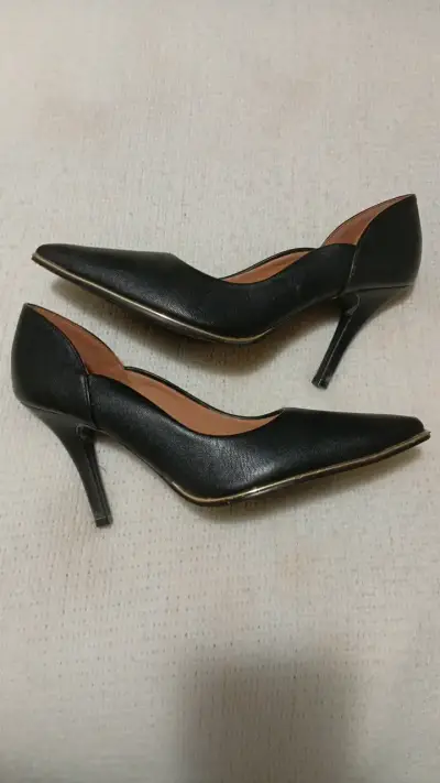 Zapatos de tacón negro Vizzano elegantes - miniatura 3