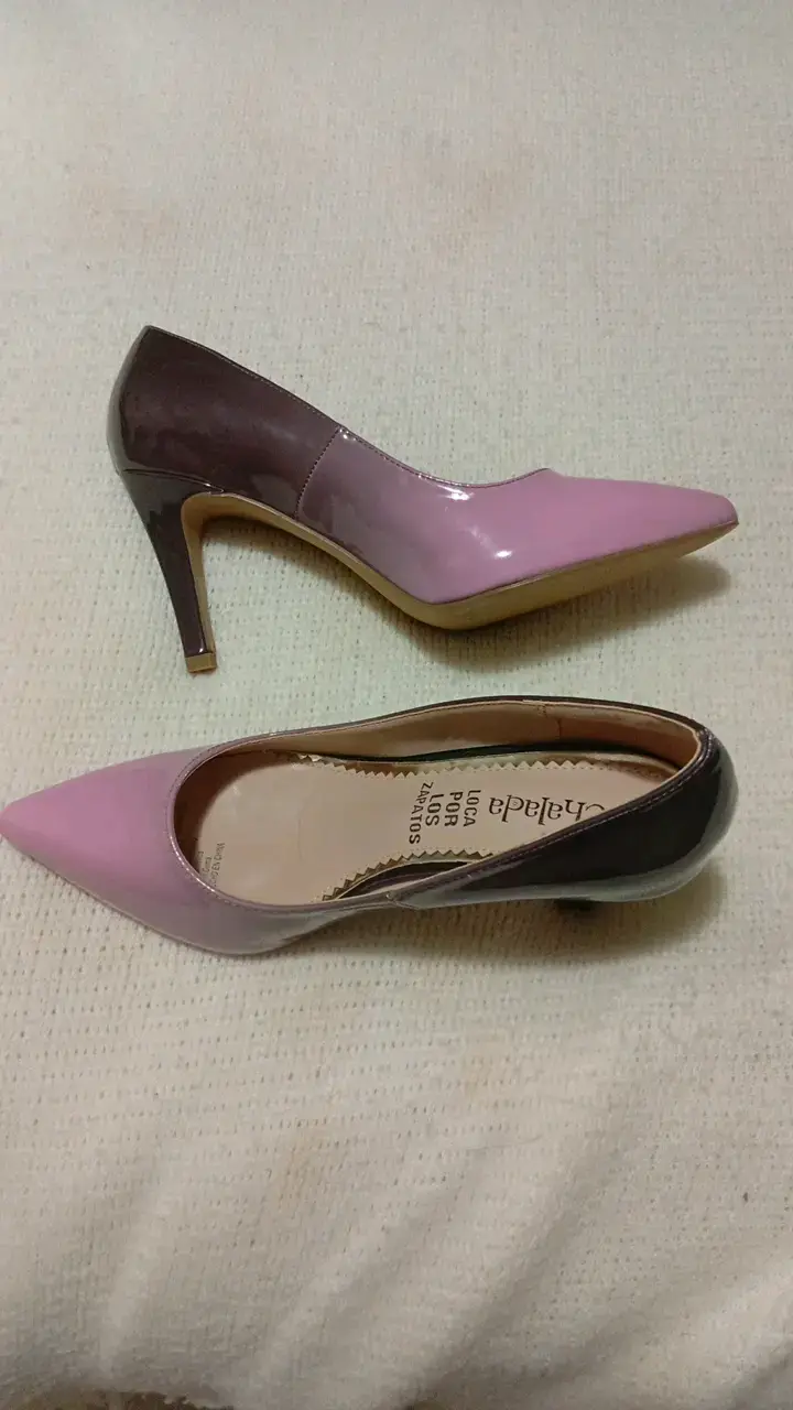 Zapatos de tacón rosa marca Chaleda - 3
