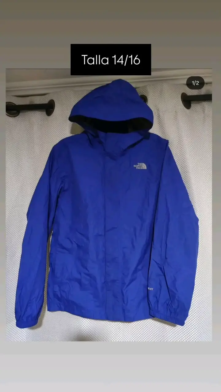 Corta viento The North Face impermeable azul