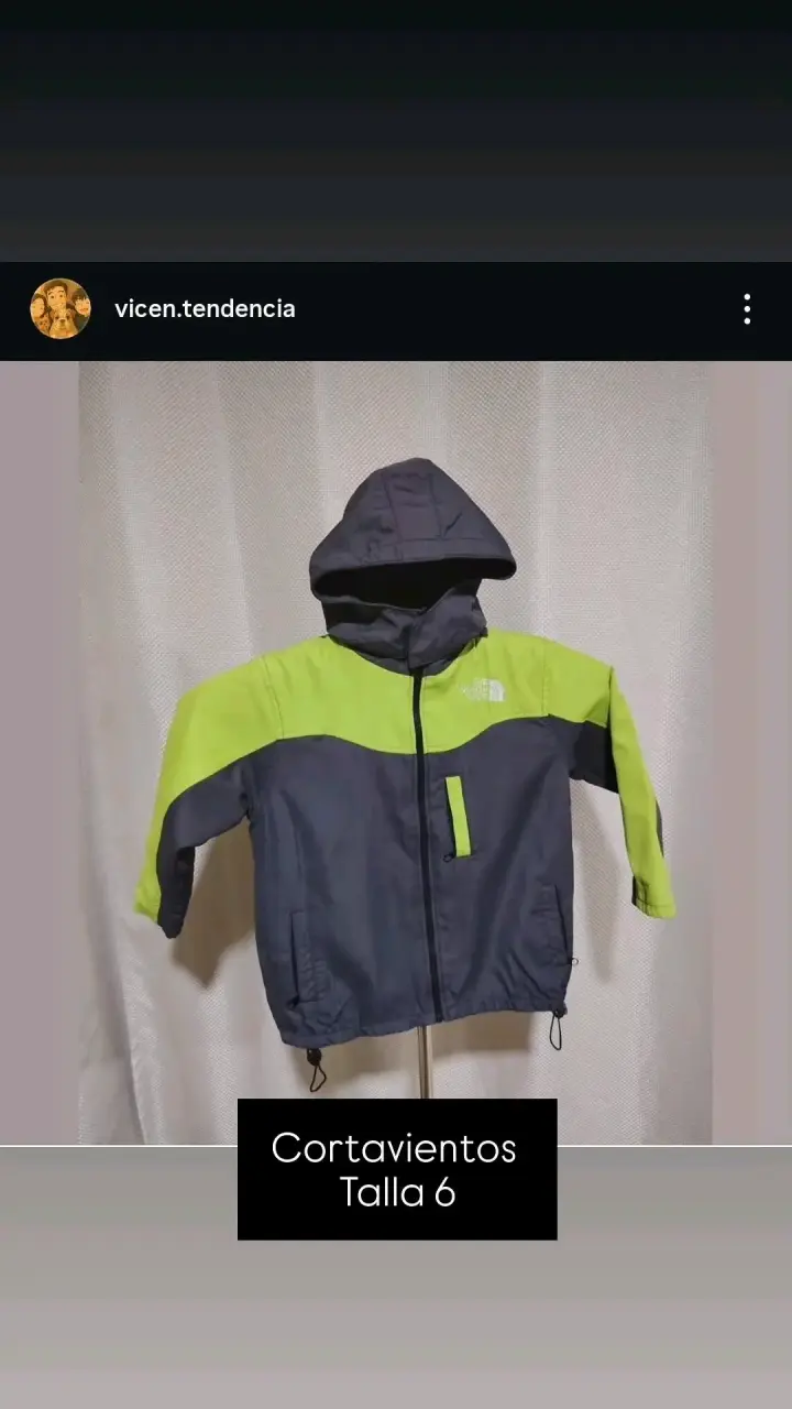 Cortavientos infantil The North Face talla 6