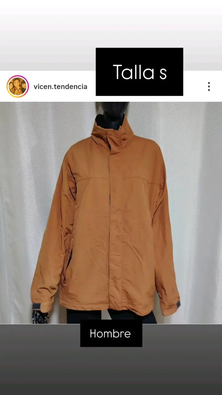 Chaqueta marrón para hombre talla S