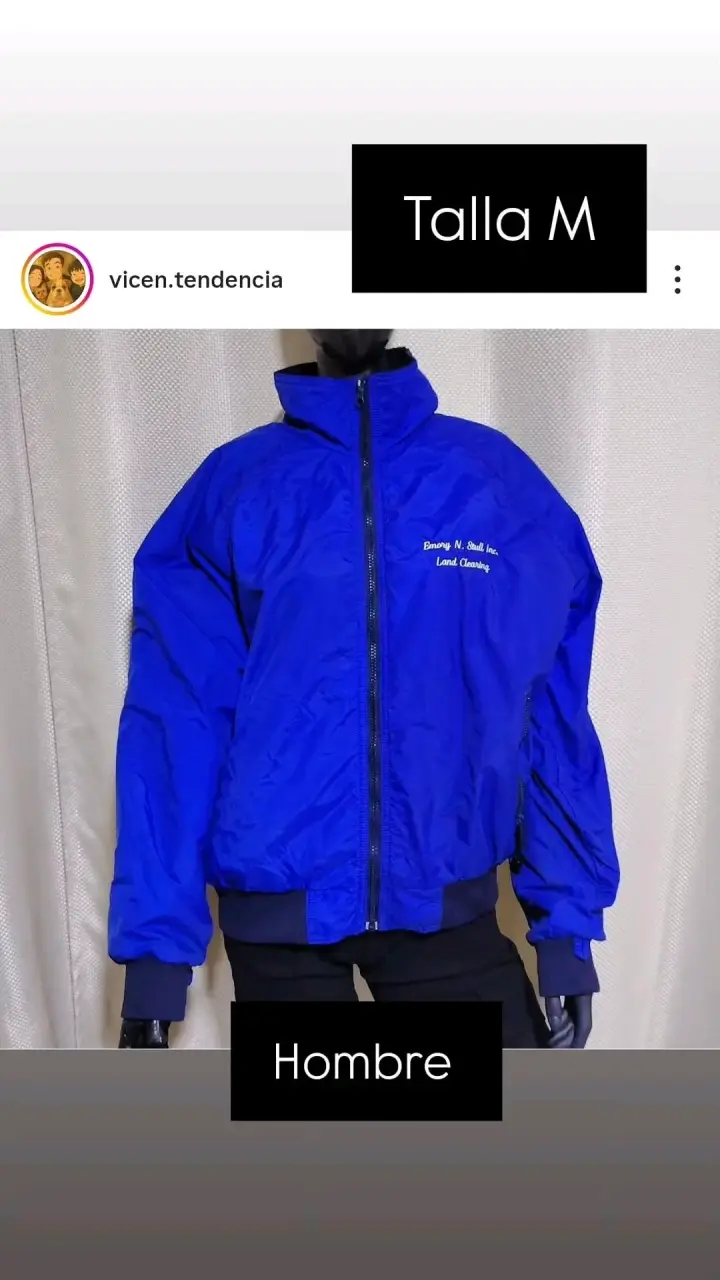 Chaqueta azul para hombre talla M