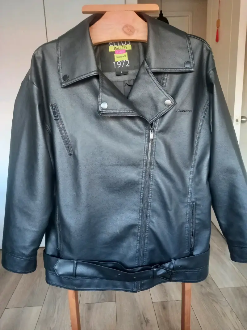 Chaqueta de cuero negra Ellus para mujer - 2