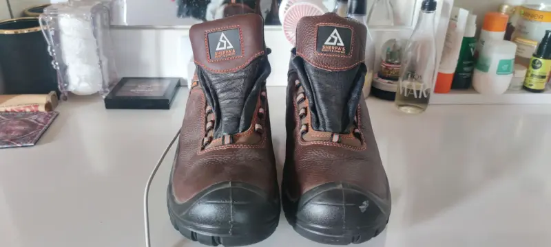 Botas de seguridad Sherpas anticlavos marrones - 2