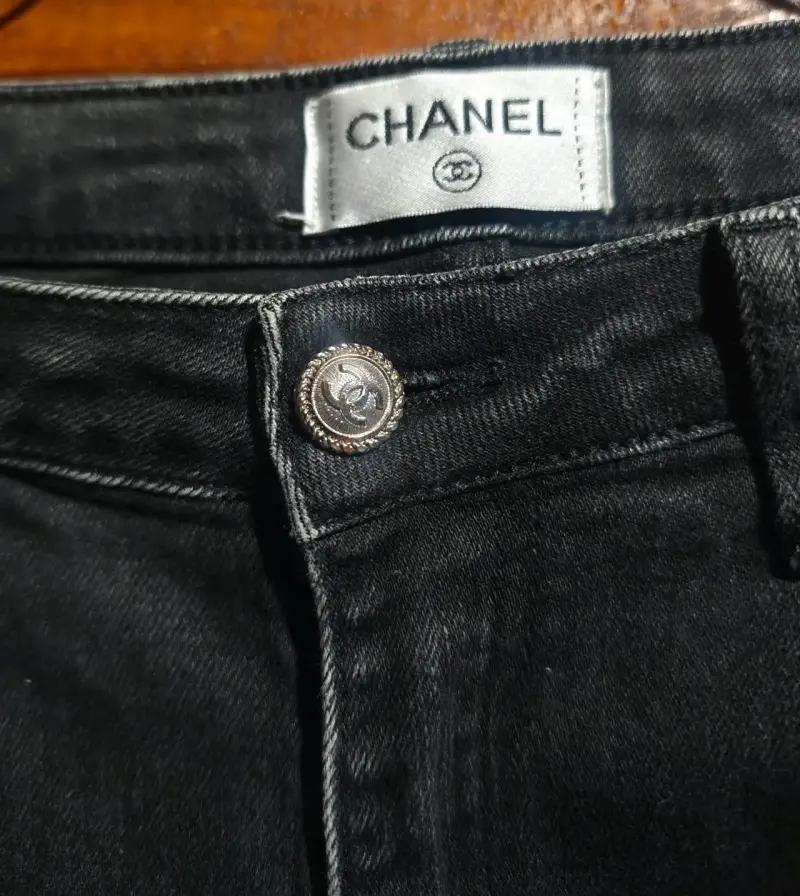 Jeans negros de mujer Chanel talla L 42 44 - 3