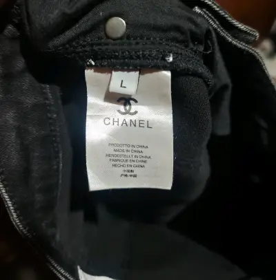 Jeans negros de mujer Chanel talla L 42 44 - miniatura 5