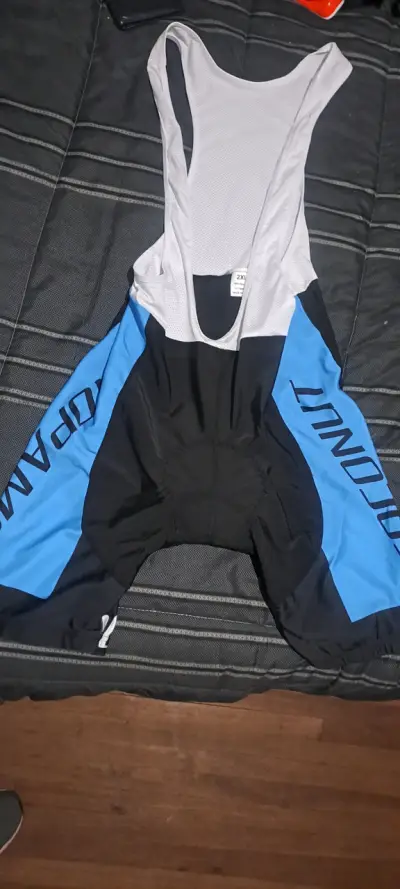 Calza de ciclismo 2XL negra y azul - miniatura 1