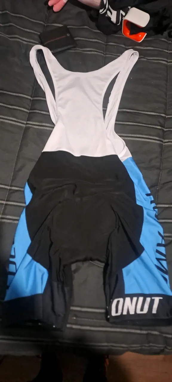 Calza de ciclismo 2XL negra y azul - 2
