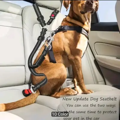 Cinturón de seguridad para perro ajustable - miniatura 1