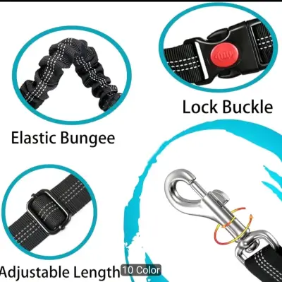 Cinturón de seguridad para perro ajustable - miniatura 3