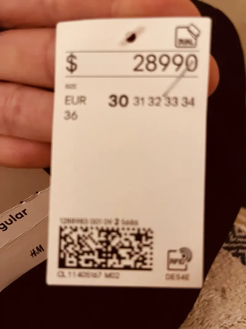 Pantalón cargo de sarga negro H&M - 2