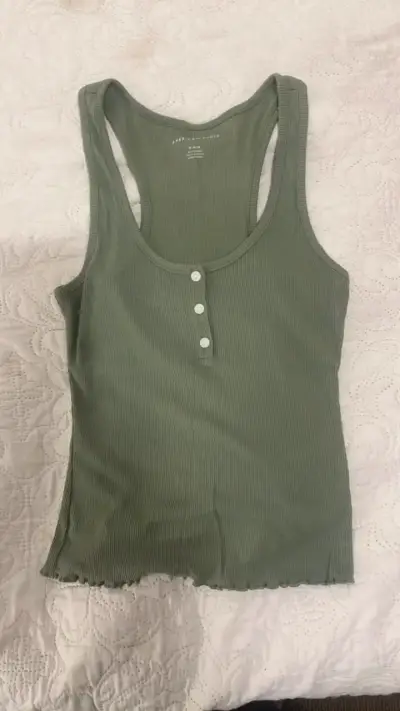 Polera sin mangas verde American Eagle - miniatura 1