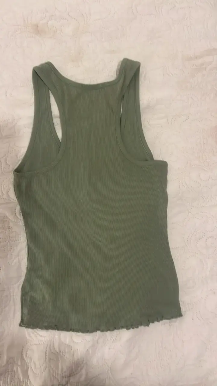 Polera sin mangas verde American Eagle - 2
