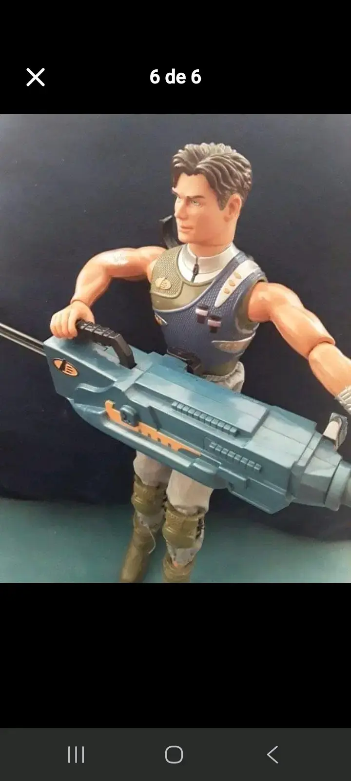 Figura de acción vintage Max Steel año 19con rifle - 2