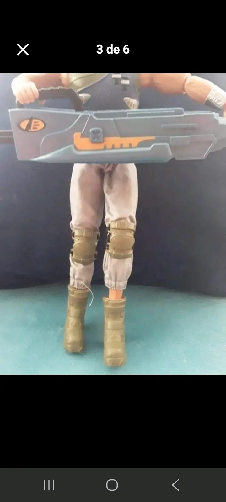 Figura de acción vintage Max Steel año 19con rifle - 4