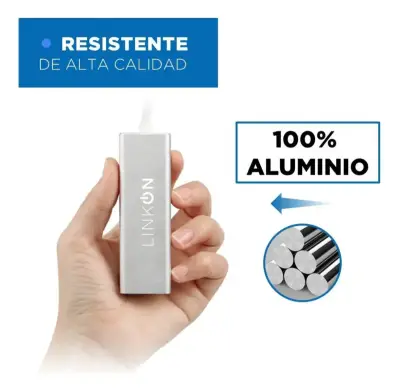 Adaptador USB-C a Ethernet LinkOn Alta Velocidad - miniatura 3