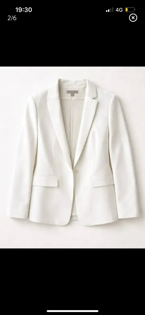 Blazer blanco elegante para mujer - 2