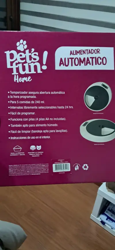 Alimentador automático para perros y gatos Pet's Fun - miniatura 2