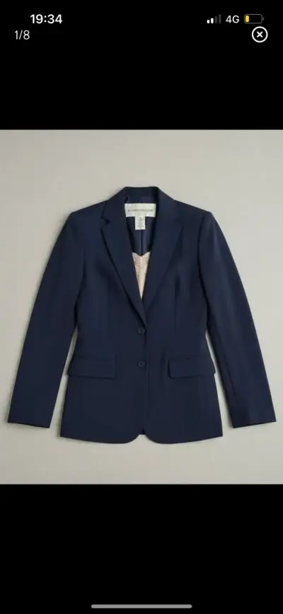 Blazer azul marino para mujer elegante - miniatura 2