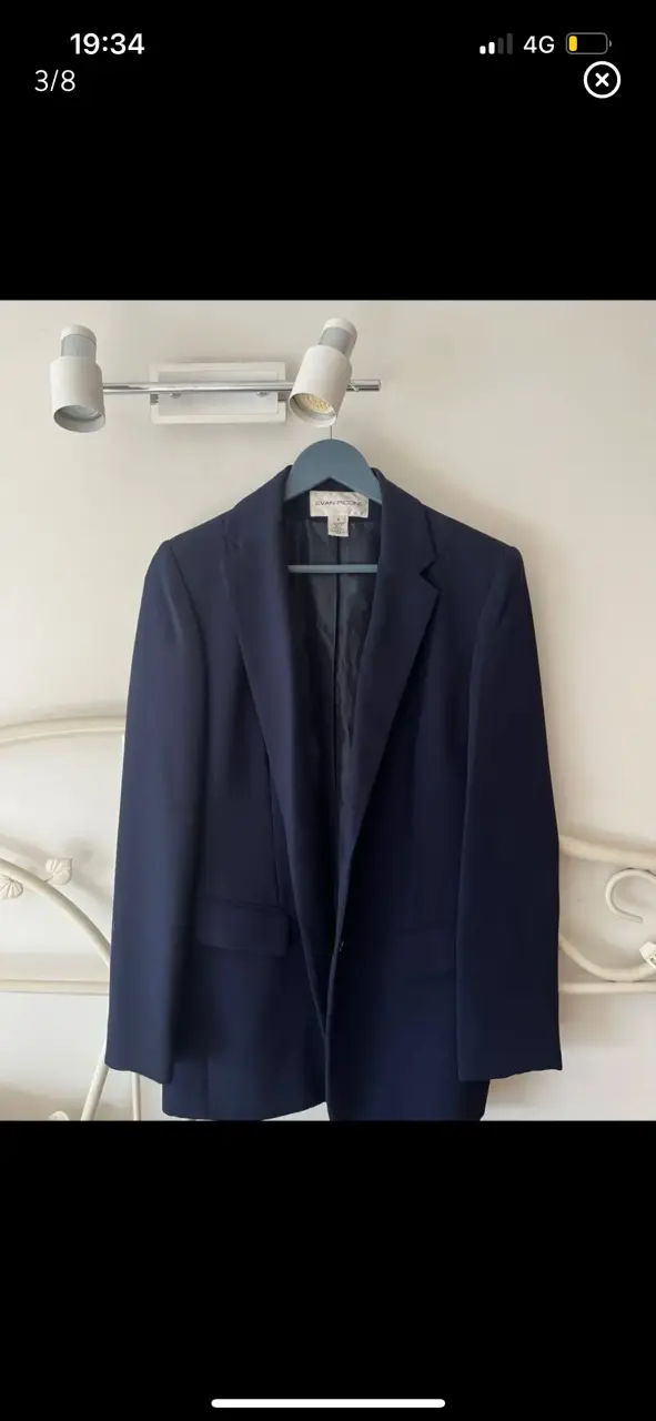 Blazer azul marino para mujer elegante - 3