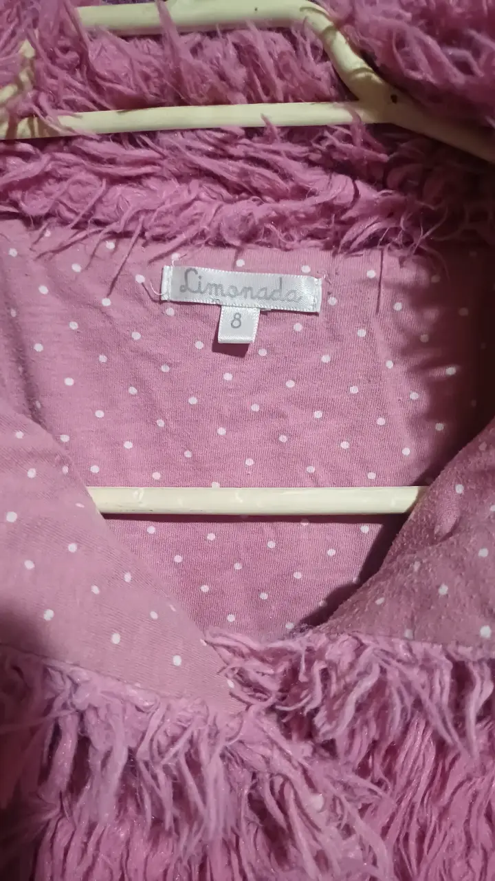 Abrigo infantil rosa con lunares Limonada - 1