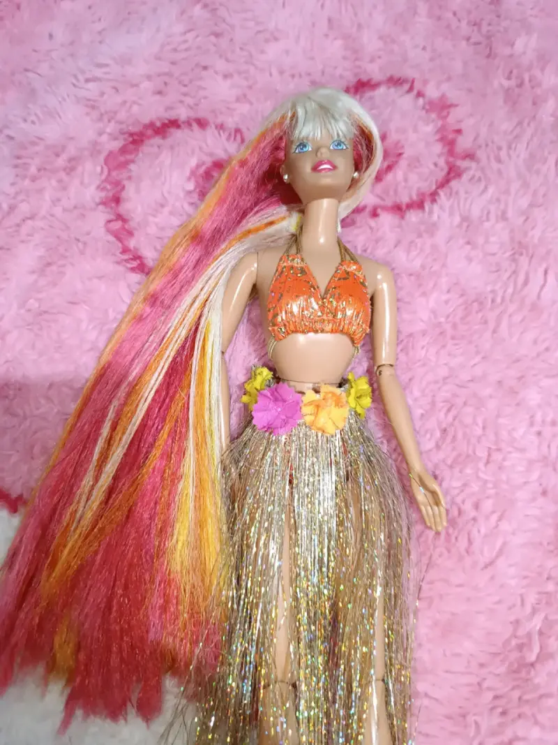 Barbie hula hair - 1