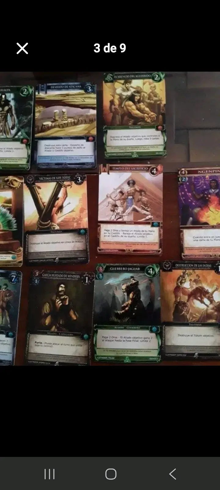 Colección de cartas de juego de estrategia - 2