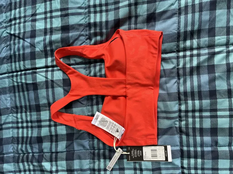 Top deportivo rojo para mujer XS - 1