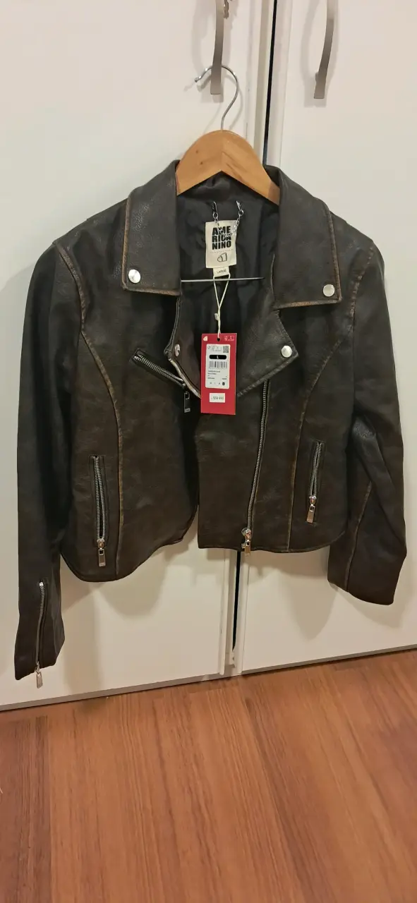 Chaqueta americanino cafe para mujer - 1