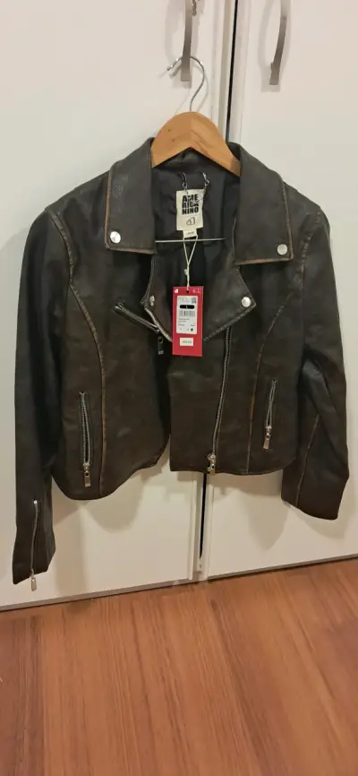 Chaqueta americanino cafe  para mujer - miniatura 1