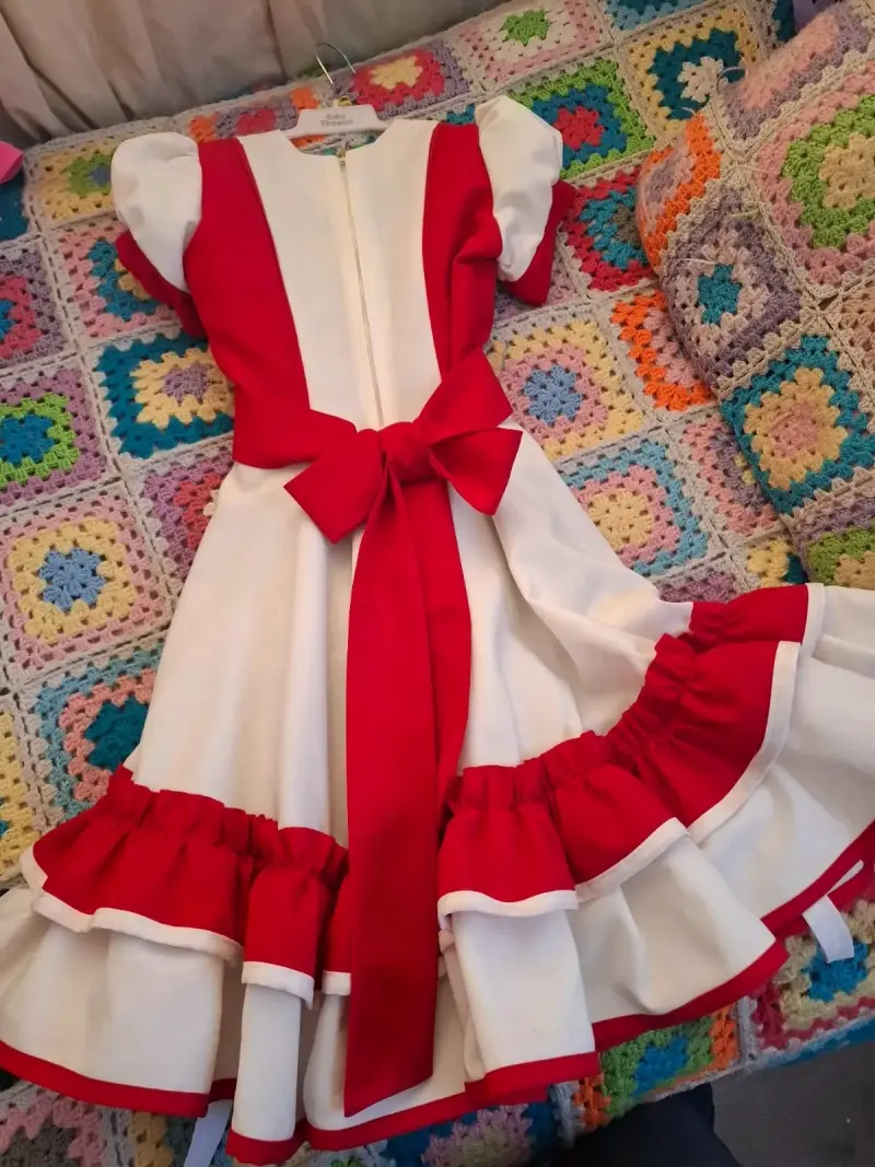 Vestido Folklorico Huasa elegante talla 10 - 3